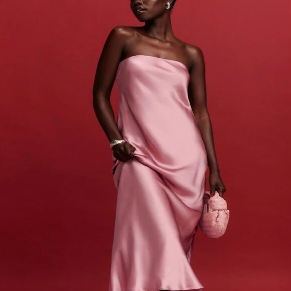 BNWT Reformation Joana Silk Dress - Picture 2 of 11